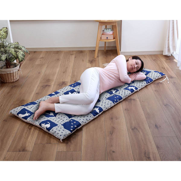 にゃんこふろーとごろ寝長座布団